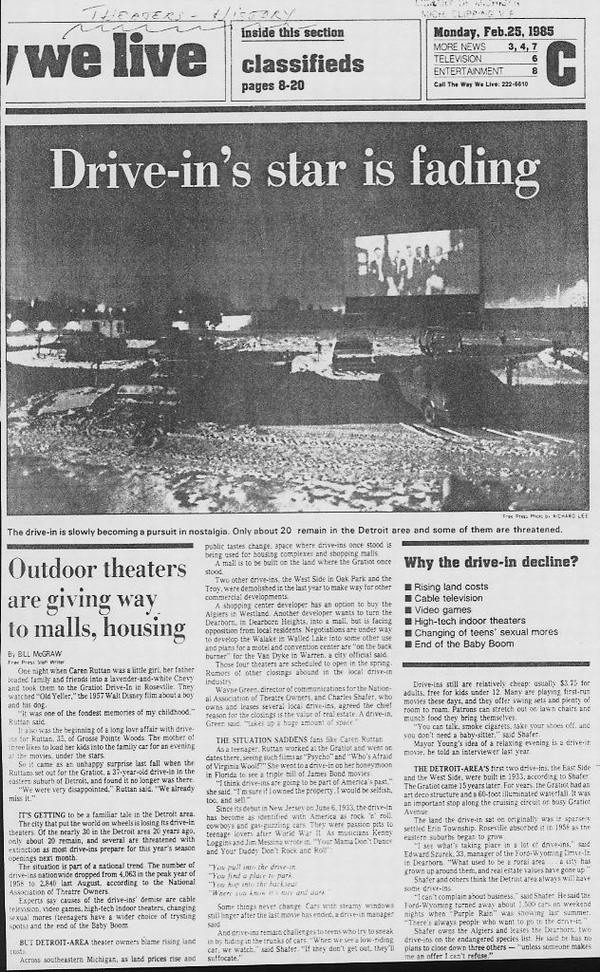 Ford-Wyoming Drive In Dearborn - News Article (newer photo)